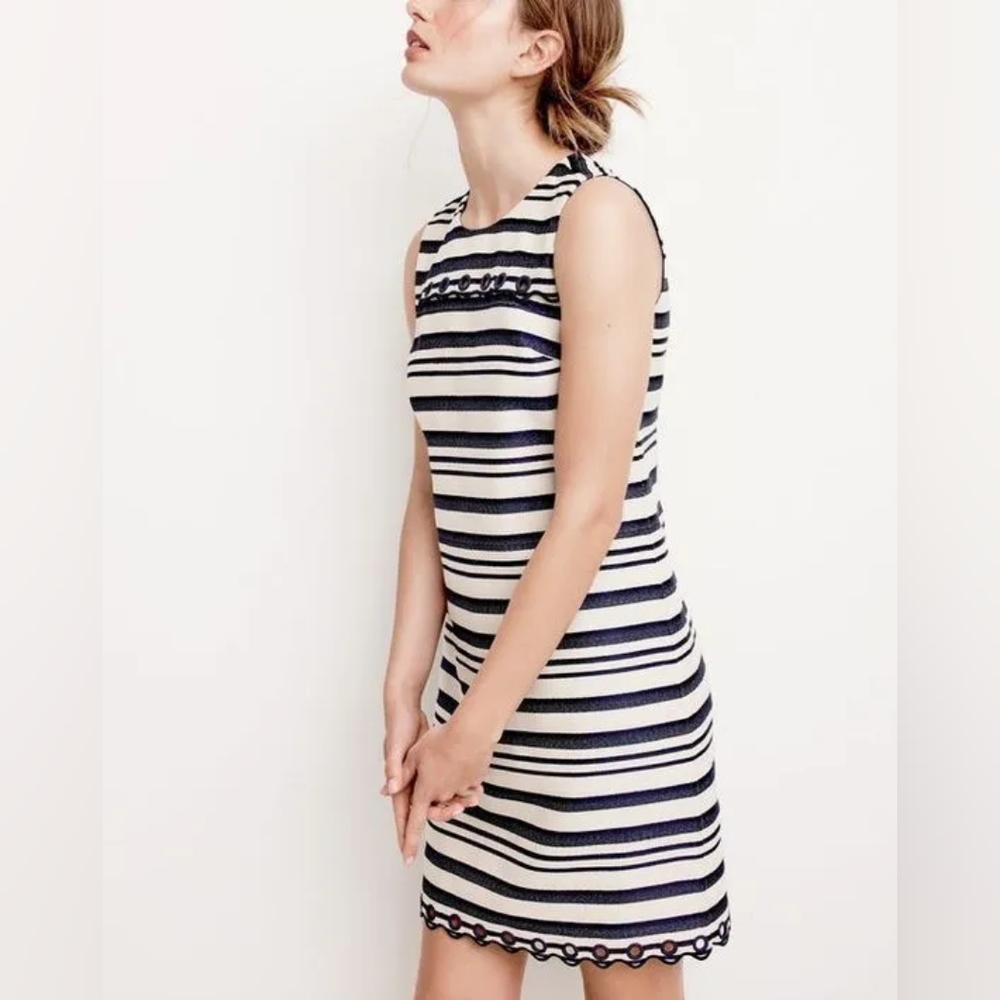 J.Crew Scalloped Grommet Dress